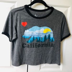 cute cali crop top